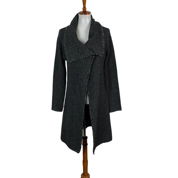 Ronen Chen Sweaters - Ronen Chen Cardigan Sweater 1 Wool Blend Gray Long Open Front Minimalist Chic